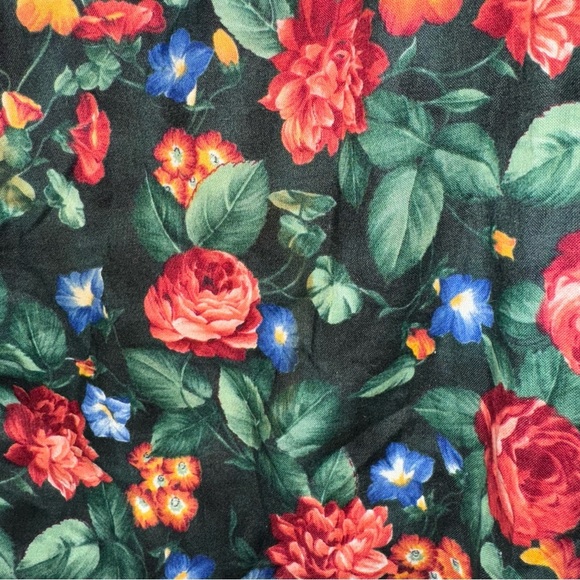 Women’s Vintage Homemade Cottagecore Grandma Floral Midi Length Flowy Skirt NEW - Picture 6 of 13